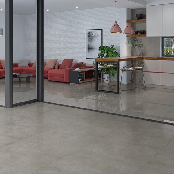 Piso Cerâmico Cimentício Acetinado Borda Reta Interno 74x74cm PHD70180R Incefra - Image 2